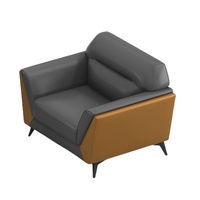 Ensemble de canapés modernes pour réception de bureau, 1+1+3 places, avec table extensible pour salon