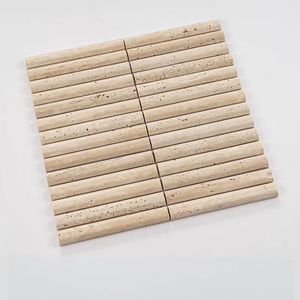 <span class=keywords><strong>Piastrelle</strong></span> a Mosaico in Marmo Travertino 3D con Scanalature Convesse per Rivestimento Cucina e Decorazione Pareti <span class=keywords><strong>Bagno</strong></span> - Product Image 3