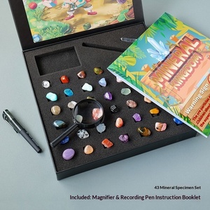 Kit de Muestras de Minerales Naturales al por Mayor, Caja de Regalo con Piedras en Bruto, Hecho a Mano, 43 Tipos, <span class=keywords><strong>para</strong></span> Educación, Meditación y Espiritualidad - Product Image 1