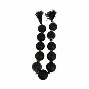 Ghirlanda di perline in vetro testurizzato con accenti metallici per l'arredamento di casa, ufficio e soggiorno - Product Image 3