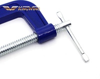 Alat Pertukangan Kayu Industri Tugas Berat, Baja Lunak, Penjepit Kabel Mulut Dalam Tipe G C Clamp King Wing 4" 6" 8" 10"
