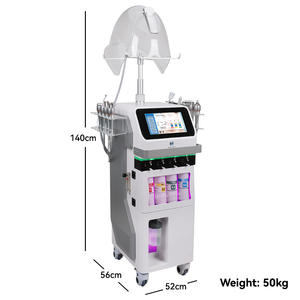 Macchina facciale per ossigenoterapia portatile a 14 funzioni 2 + 12 1 attrezzatura Anti-invecchiamento per il ringiovanimento della pelle tecnologia sottovuoto tipo di spina - Product Image 4
