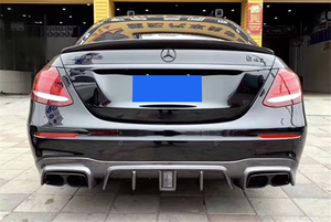 Parachoques delantero de fibra de carbono, alerón difusor trasero, faldones laterales para Benz Clase <span class=keywords><strong>E</strong></span> W213 E200 E300 E400 E63 AMG 2017-2019, Kits de carrocería - Product Image 6