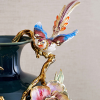 RORO autre décoration de maison OEM ODM service moderne luxe maison décorative émail grande fleur vase en céramique pour la maison hôtel restaurant
