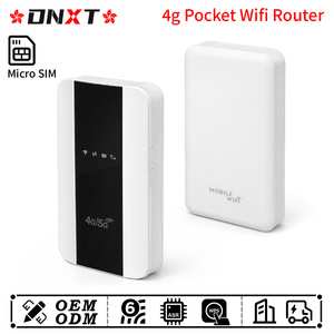 เราเตอร์พกพา DNXT Wi-fi รองรับ WiFi6 ความเร็ว 300Mbps ใส่ซิม 4G ได้ พร้อมปุ่ม WPS แบตเตอรี่ 3000mAh เราเตอร์พกพา 4G รองรับ WAN/LAN Cat4 ใช้ได้กับ 4G LTE เหมาะสำหรับการใช้งานขณะขับรถ - Product Image 1