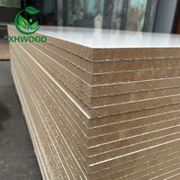 Panneau de fibres de densité moyenne mélaminé de grande taille 6*8/6*12 pieds, panneau mélaminé pour meubles, MDF mélaminé