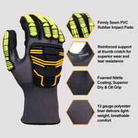 Gants de travail de sécurité XINGYU en polyester 13 jauges avec mousse de nitrile et TPR, renfort de pouce anti-choc, conformes ANSI A3, adhérence anti-huile, pour réparation automobile, logo personnalisé