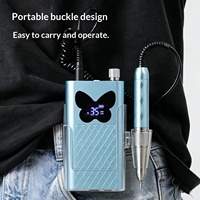 Ponceuse à ongles électrique sans fil rechargeable avec conception à coupelle creuse, outil portable pour retirer le vernis et la manucure