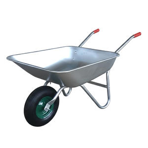 Carretilla de Servicio Pesado de Metal y Acero, Capacidad de Carga de 100 kg, Rueda Neumática 3.50-6, Carretilla Personalizada <span class=keywords><strong>OEM</strong></span> para Construcción - Product Image 4