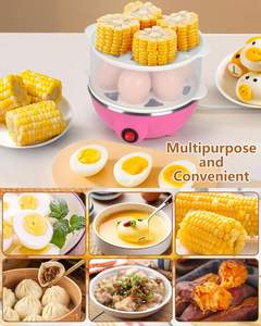 Vaporera de Huevos Pequeña para el Hogar, Multifuncional, Anti-Quemaduras, con Apagado Automático, Hervidor de Huevos y Natillas para el Desayuno - Product Image 3