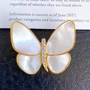 Nouvelle broche de mode pour femmes de style européen et américain, minimaliste, élégante, en nacre, fleurs de poitrine, accessoire - Product Image 2