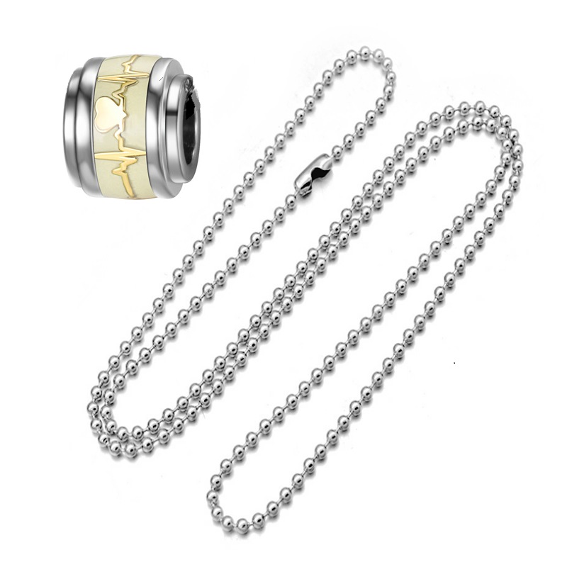Round bead chain+pendant