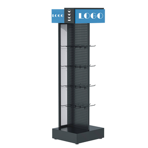 Sang trọng tầng thường vụ kim loại điện thoại di động Phụ Kiện hiển thị đứng với Hooks, tùy chỉnh nhà máy bán hàng trực tiếp - Product Image 4