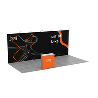 Stand d'exposition modulaire portable 10x20 pieds en aluminium avec comptoir, facile à monter, idéal pour les salons professionnels – Le plus populaire