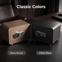 Caja Fuerte de Seguridad Electrónica Profesional de 300 mm de Alto x 380 mm de Ancho con Sistema de Puerta Anti-robo