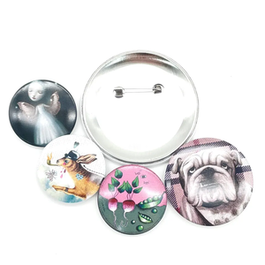 Insignia de botón de Metal decorativa de personalización profesional Insignia de insignias de forma redonda - Product Image 4