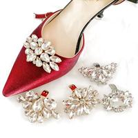 Nouvelle Décoration de Chaussures Détachable DIY pour Talons Hauts, Accessoire Floral Personnalisable pour Mariage, Breloque pour Sabots en Strass