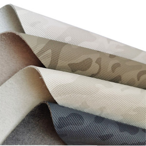 Tela de Tapicería de Microfibra Impermeable con Estampado de Cuero Sintético PU, Patrón de Camuflaje - Product Image 2