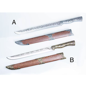 <span class=keywords><strong>Couteau</strong></span> spécial de chef de cuisine forgé en usine chinoise Longquan avec manche en métal et <span class=keywords><strong>couteau</strong></span> de cuisine à gaine en bois - Product Image 6