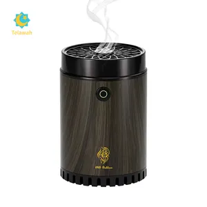 Groothandel Draagbare Auto Bukhoor Oplaadbare Usb Elektronische Aroma Diffuser Arabisch Wierookvat Bakuur Wierookbrander