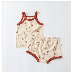 Set di <span class=keywords><strong>abbigliamento</strong></span> <span class=keywords><strong>estivo</strong></span> Unisex per bambini e neonati senza maniche - Product Image 2