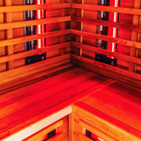 Baignoires de spa en cèdre canadien de luxe modernes avec sauna infrarouge en bois massif personnalisable par l'usine pour les villas-importées de Chine