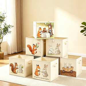 Organizador de Almacenamiento Plegable Resistente de Oxford, Cestas Organizadoras Cúbicas de 13 Pulgadas, Caja de Almacenamiento Inodora y Lavable para Armario - Product Image 6