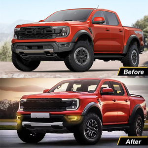 Luz de Conducción Diurna LED para Ford Ranger Raptor <span class=keywords><strong>2022</strong></span> 2023 2024, Faros Antiniebla de Doble Color DRL con Bombilla LED y Arnés de Cables para Lámpara Antiniebla - Product Image 2