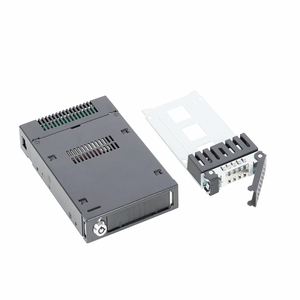 Boîtier d'extraction de disque dur tout métal Hot MB601VK-B PCIe 4.0 pour SSD <span class=keywords><strong>U</strong></span>.2 NVMe SATA SAS 2,5 pouces vers périphérique 3,5 pouces - Product Image 1