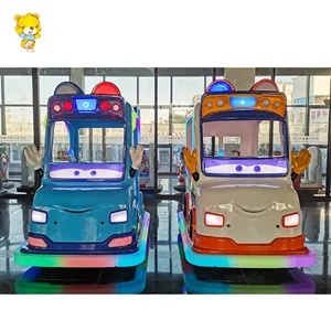 24V Big Wheels Driving Car School Bus Hot Sale Coin Operated Kiddie Ride Game Machine Game Screen School Bus For 2 Players