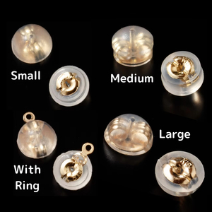 Cuatro tipos de pendientes de silicona de Japón, hallazgos y componentes esenciales de joyería para la fabricación de joyas profesionales - Product Image 1