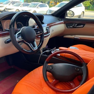 Adecuado para la actualización del volante del <span class=keywords><strong>Mercedes</strong></span>-<span class=keywords><strong>Benz</strong></span> Clase S W221 y la actualización de la moldura de madera W222, S320, S350, S300 y S400. - Product Image 1