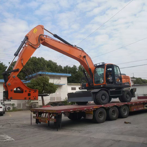Excavadora de ruedas DX210W nueva de Corea, excavadora de ruedas neumática de 20 toneladas con motor DL06P etapa III o IV para precio de la industria forestal - Product Image 2