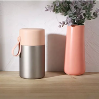 Vente en gros de gobelets sous vide à double paroi de 550ml en vrac Boîte à lunch Récipient à soupe avec cuillère d'une capacité de 450ml Pot alimentaire