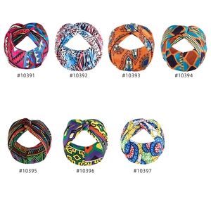 <span class=keywords><strong>Bandeau</strong></span> de yoga imprimé élastique croisé, style bohème, large et absorbant la transpiration, pour femmes européennes et américaines - Product Image 2