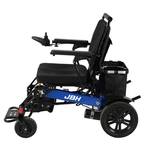 안전 JBH D19 최고의 앞 바퀴 모터 장애인 전기 휠체어 노인 성인