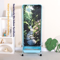 Cage à oiseaux élégante et luxueuse, transparente, avec grand cadre en fer, plateau en plastique, durable et écologique, pour perruches et calopsittes