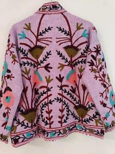 Chaqueta Bohemia Suzani con bordado hecho a mano de calidad superior para reuniones de negocios o looks nocturnos disponibles al mejor precio - Product Image 5