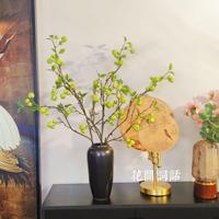 Levensechte zijden appelboomtak met 33 vruchten, 100 cm, voor fotografie-accessoires, thuisdecoratie, bruiloft & kerstbloemdecoratie