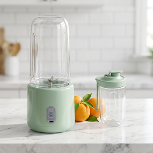 <b>Portable</b> USB Juicer <b>Blender</b> 400ml <b>Mini</b> Juicer Cup with 4 Stainless Steel Blades for Home Travel Outdoor - Product Image 4