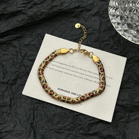 Bracelet chaîne léopard à la mode Bracelets léopards à chevrons Dalmatien Tiger Panther Spot Stripes Snake Chains Bracelet