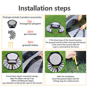 Grand parc de tente de chat pliable et pliable en gros - Product Image 4