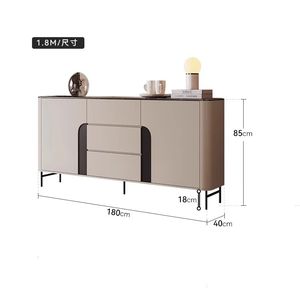 Meuble d'appoint moderne et minimaliste avec unité de rangement de style luxueux, meuble d'appoint pour le salon, table d'entrée - Product Image 6