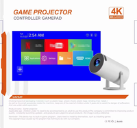 Vente en gros de projecteurs de jeu portables X10PLUS Android 11, projecteur de jeu 4K 3D avec console de jeu sans fil 2.4G, manette de jeu