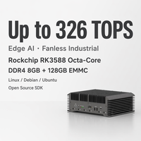 Gateway Industrial RK3588 para Riel DIN, 8GB+128GB, Linux, Sin Ventilador, RS485, Modbus, MQTT, OPC UA, para Tratamiento de Agua, Estación de Bombeo, SCADA