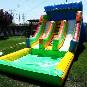 Tobogán Acuático Doble Inflable Económico, <span class=keywords><strong>Castillo</strong></span> con Tobogán Inflable para Niños y Adultos - Product Image 3