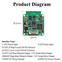 Sensor Deteksi Titik Buta Kendaraan Presisi Tinggi Hi-Link 77GHz~81GHz HLK-LD8022 Modul Radar Anti-Tabrakan Belakang