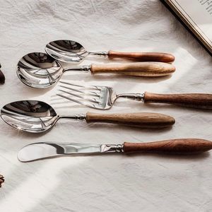 Modern <b>Plastic</b> Handle <b>Mirror</b> Polish Stainless Steel Flatware Set - Product Image 3