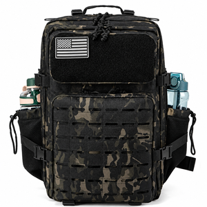 Waterproof tactical <b>backpack</b> in Oxford fabric camouflage design, nylon-polyester blend, suitable for outdoor sports and hunting - Product Image 3