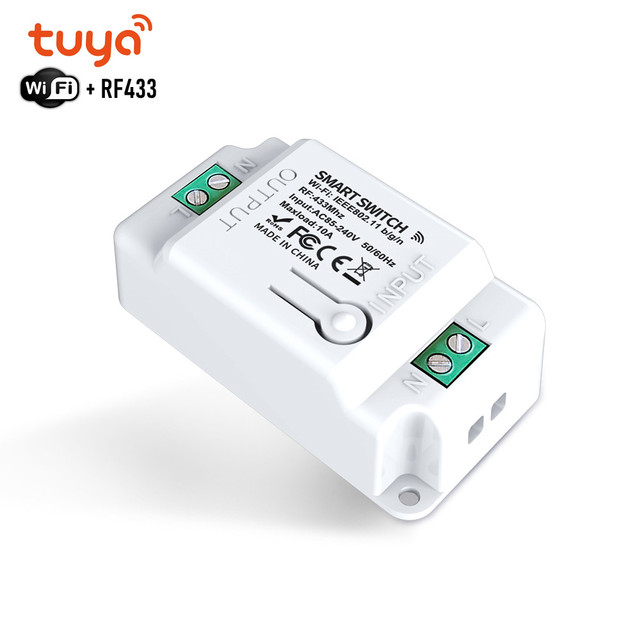 Smart Home IOT Wireless Control Switch Remote Control 1 Gang Smart Light Switch Wifi Alexa Tuya Smart Switch